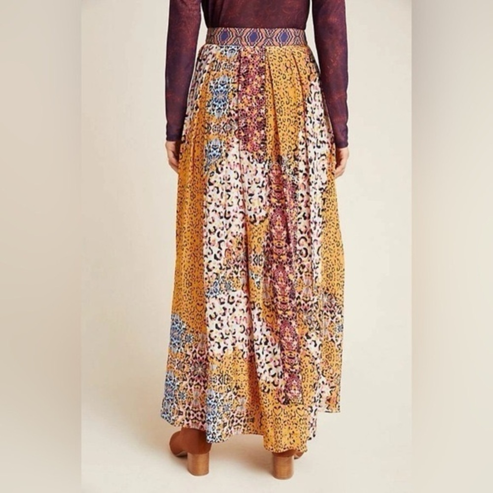 ANTHROPOLOGIE X BHANUNI BY JYOTI PANTHERS | Mixed Media Maxi Skirt - Picture 6 of 12